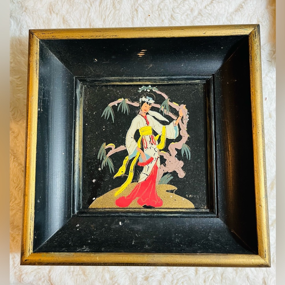 Pilkington tile ceramic art by chanzi. Size 19x10x2 inches.